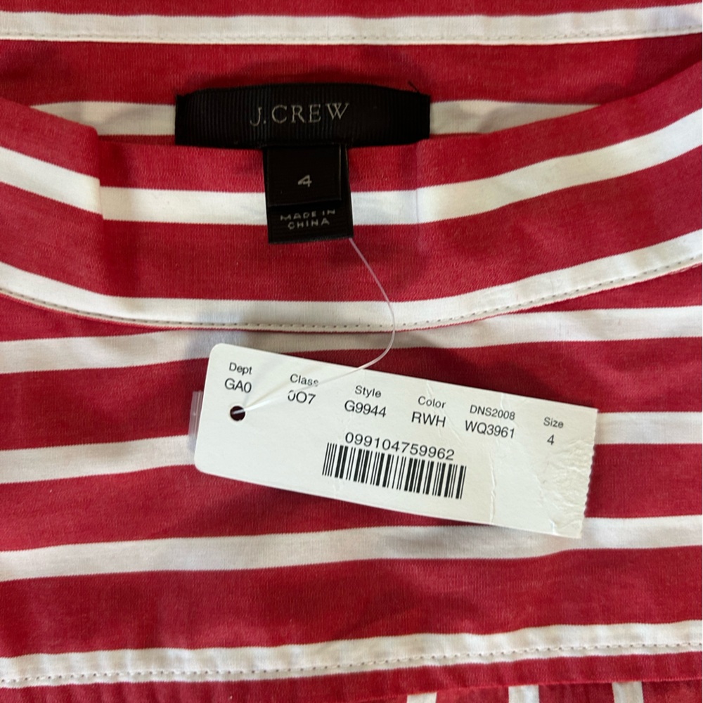 NWT J.Crew Funnel-neck Hi-Lo Blouse - Picture 2 of 3